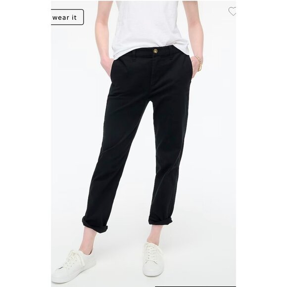 J. Crew Factory Pants - J.Crew $80 Petite Girlfriend Chino Pant Black Size P6 AD217